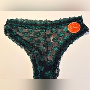 NWT Splendies Green Clover Lace Sheer Panties Size 4X – Bundle 5/$25